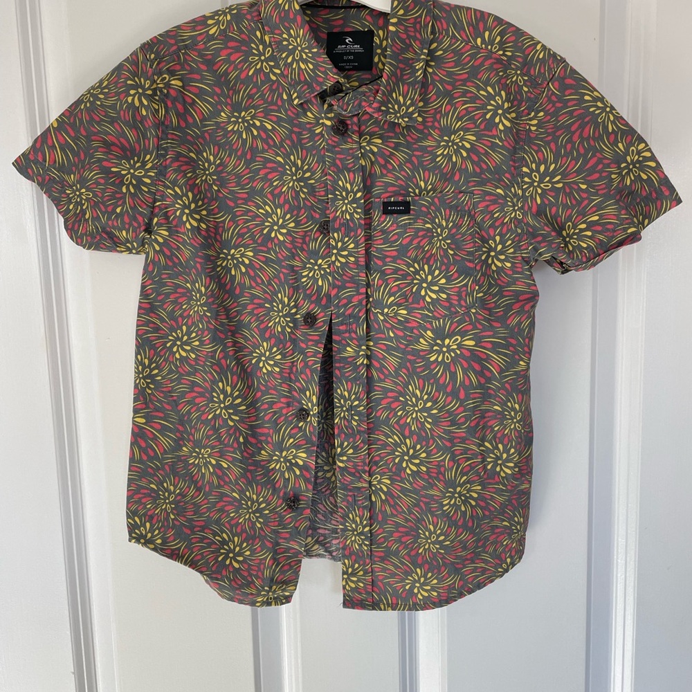 Kids Rip Cirl Floral Short Sleeve Shirt